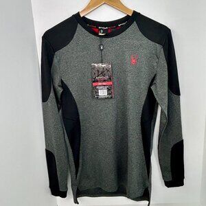 SPYDER ACTIVE Men's Shirt | Size S | Gray & Black with red logo |‎ New with Tags